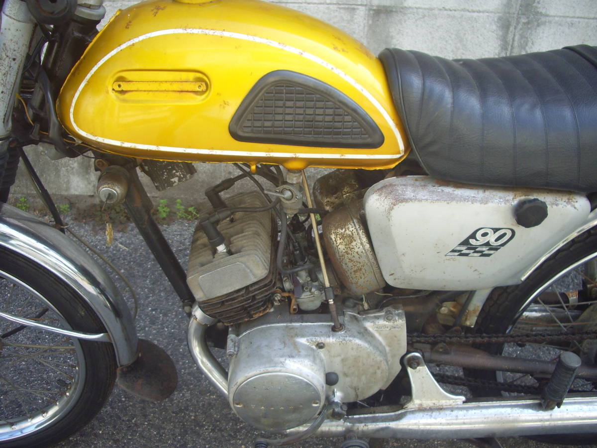 福山発 旧車 ヤマハ HS1 90cc 2st ツインバレル 稀少車 走行距離