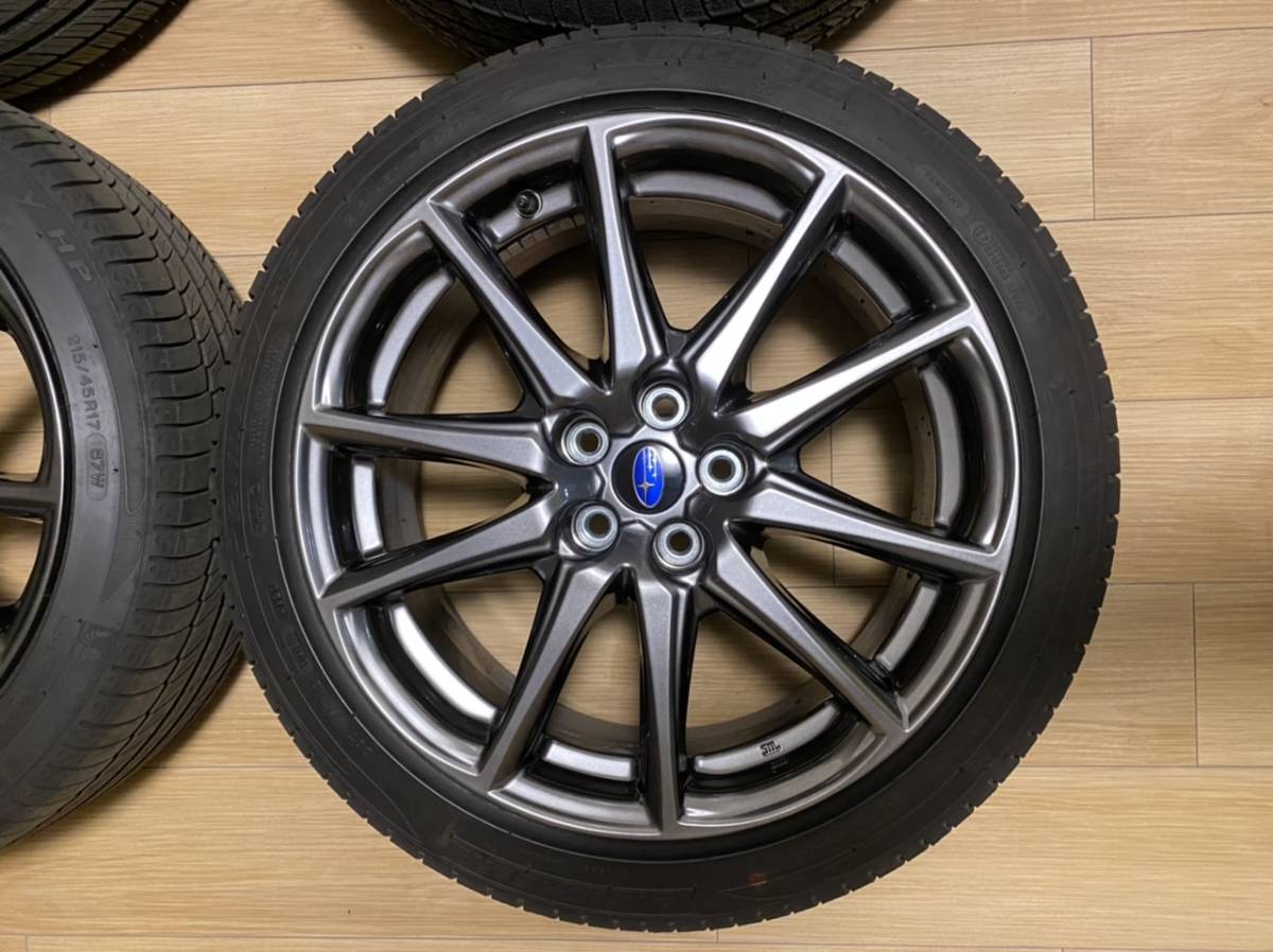 美品 納車3日目外し走行100km以内新型BRZ(ZD8)純正タイヤホイール4本-