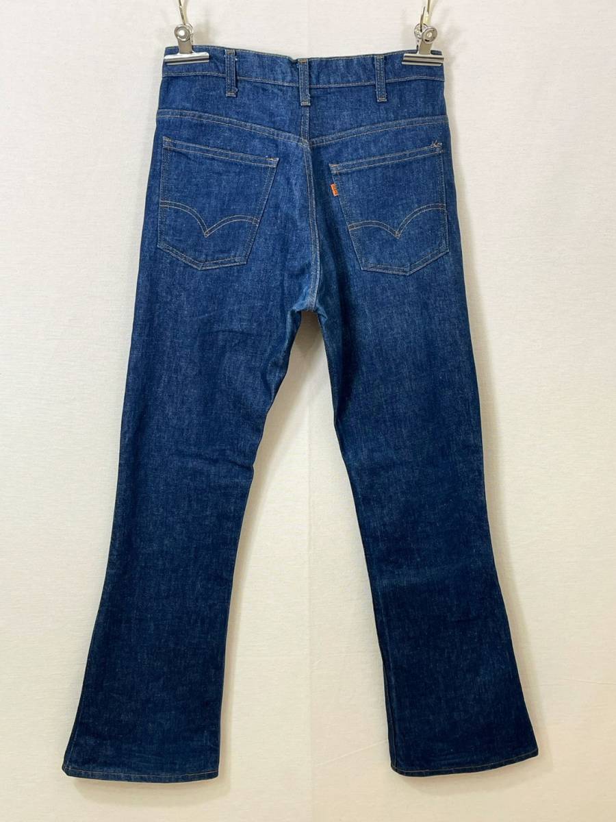 超希少《 Mint Condition / 1980年5月 》80s 極上品【 Levis 646 真紺 ビンテージ デニム ブーツカット フレア W33 L33 アメリカ製 】_画像10