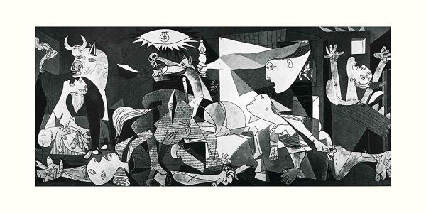 名作絵画 ピカソ「ゲルニカ」 120×60cm 海外 レア シルク調 名作絵画 ピカソ「ゲルニカ」 120×60cm 海外 レア シルク調