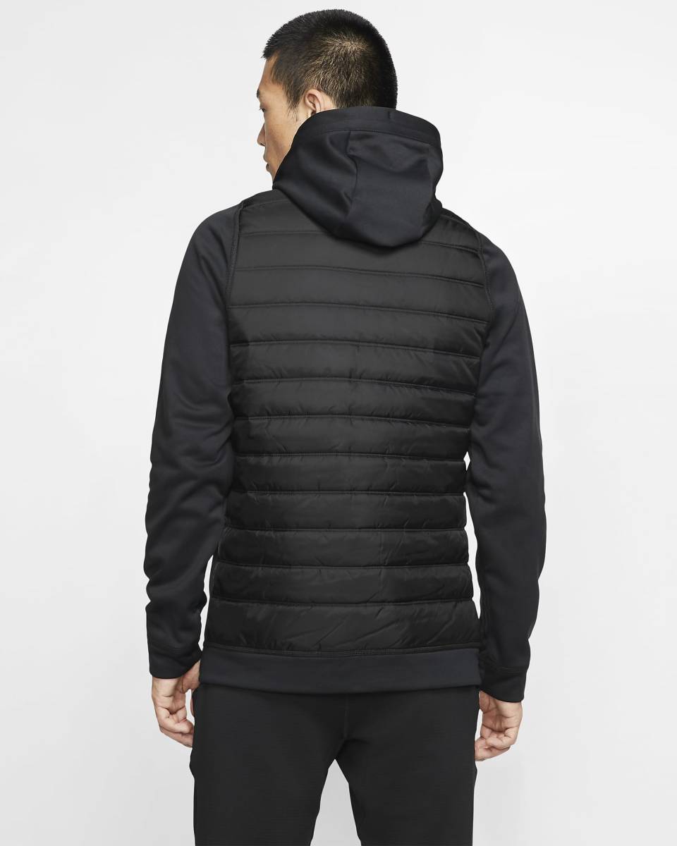  осталось немного XL Nike sa-ma полный Zip f-ti winter laizdo осмотр с хлопком hybrid жакет Parker down флис чёрный / черный 