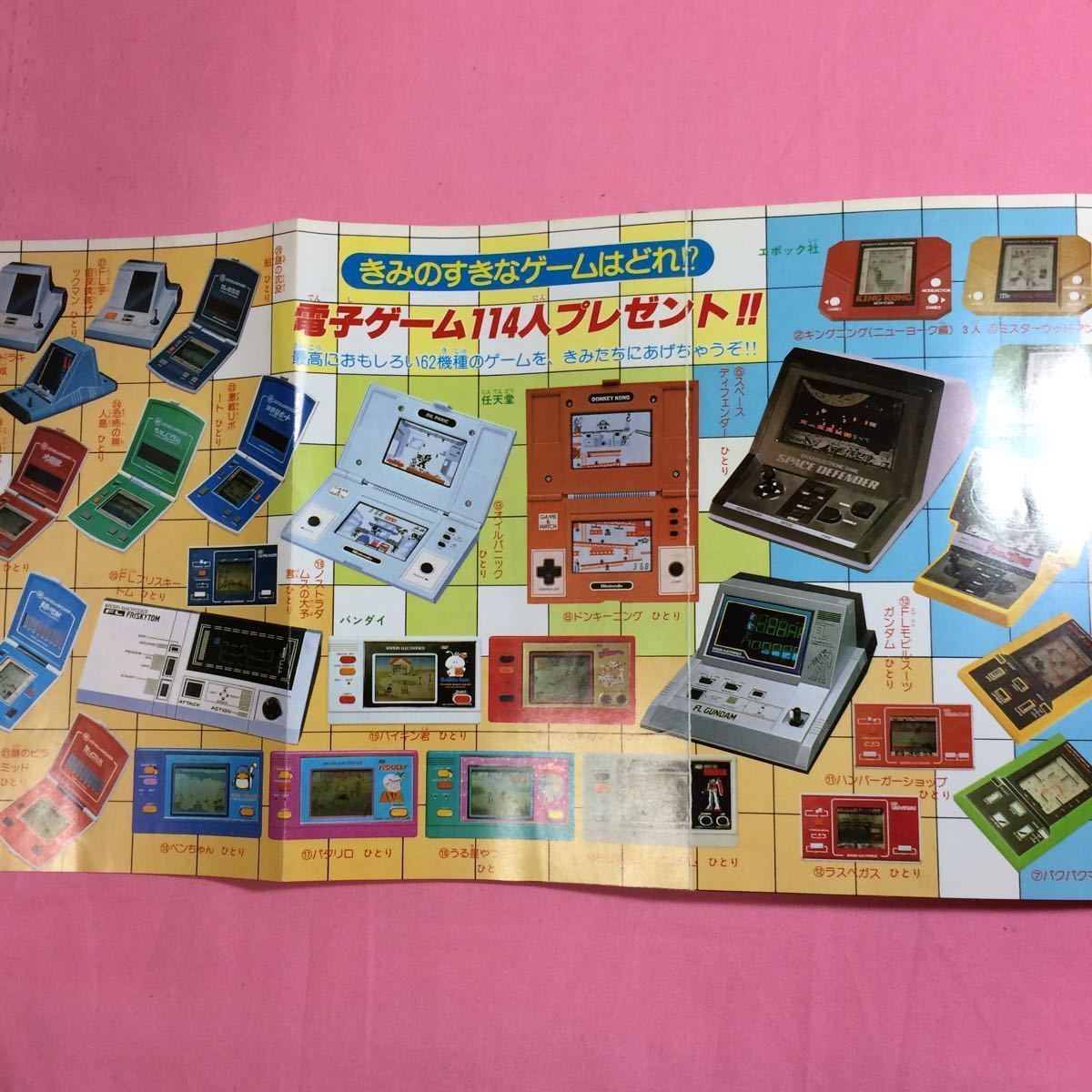 電子ゲーム大図鑑 テレビランドわんぱっく47 徳間書店　ゲームウォッチ　LSIゲーム　昭和57年_画像5