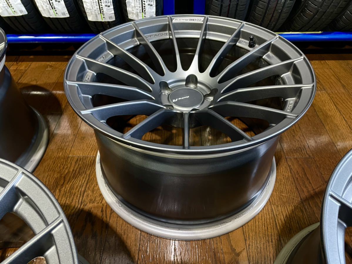 美品)ENKEI RS05RR 18×10.5J+25 5H-114.3 4本 ホイールのみ | isn