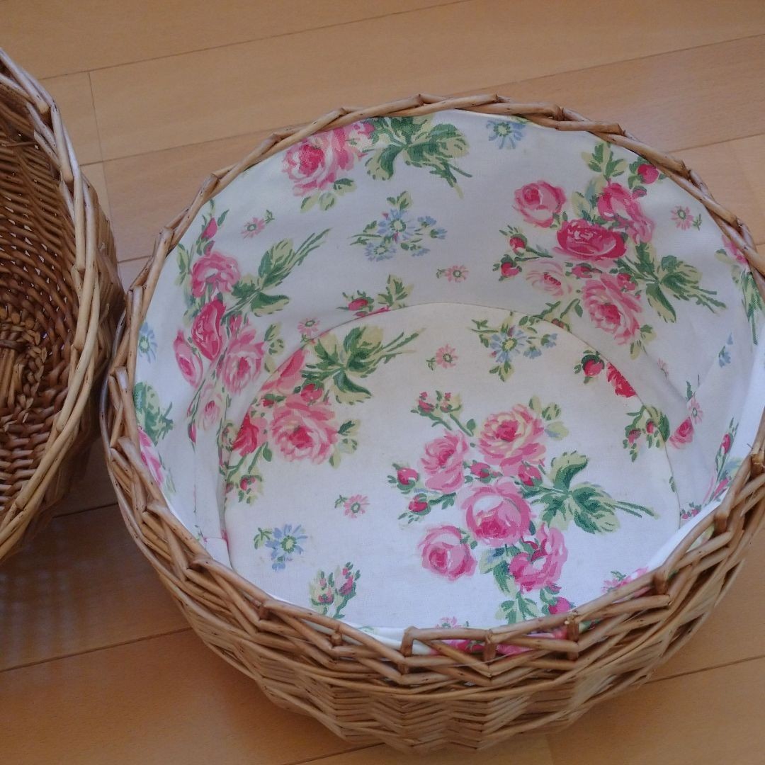 ローラアシュレイ 小物入れ バスケット 花柄 LAURA ASHLEY HOME