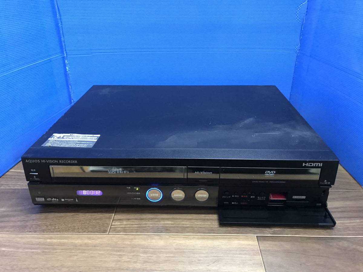 全日本送料無料 SHARP 中古品B-3054 VHS/HDD/DVDレコーダー DV-ACV52