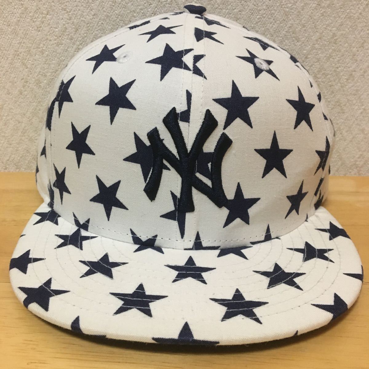 ニューエラ NEW ERA 発売モデル 限定版 ニューヨーク ヤンキース スター キャップ 帽子 麻100% 60.6cm