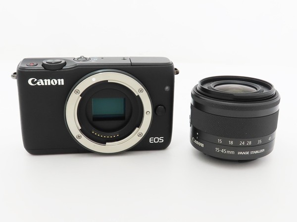 ◇【Canon キヤノン】EOS M10 EF-M 15-45 IS STM レンズキット ミラー