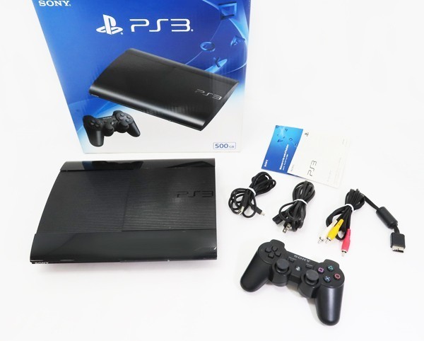 ♪○【SONY ソニー】PS3本体 500GB CECH-4300C チャコールブラック www