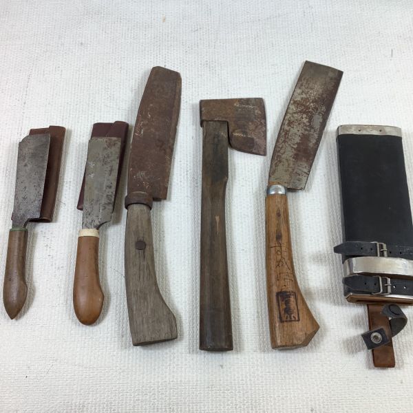 【中古美品】 B3067【刃物】銘あり含む 鉈(ナタ)、斧(オノ)等 おまとめセット ■画像参照 【中古美品】 B3067【刃物】銘あり含む 鉈(ナタ)、斧(オノ)等 おまとめセット ■画像参照
