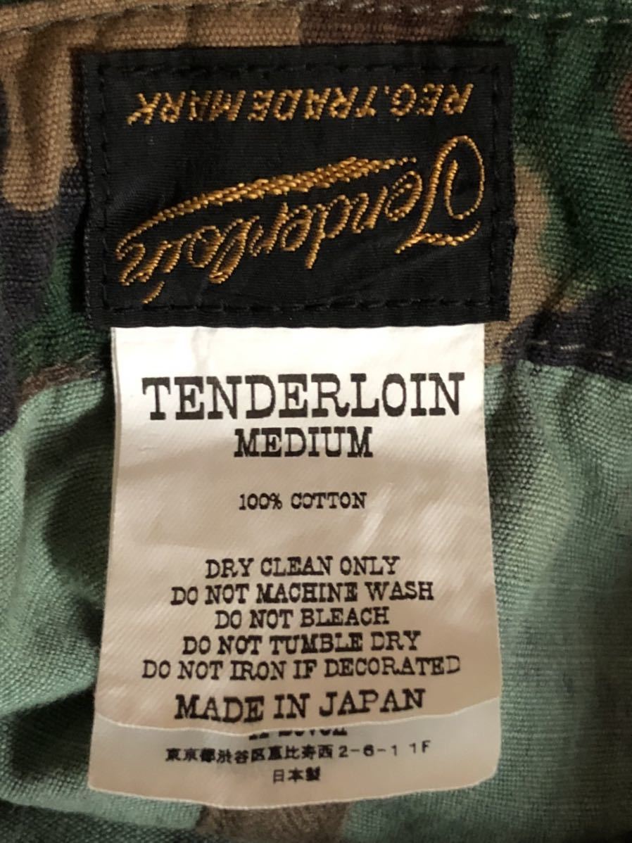 送料無料、即決！TENDERLOIN テンダーロイン カモ柄　迷彩 バケットハット サイズM_画像7