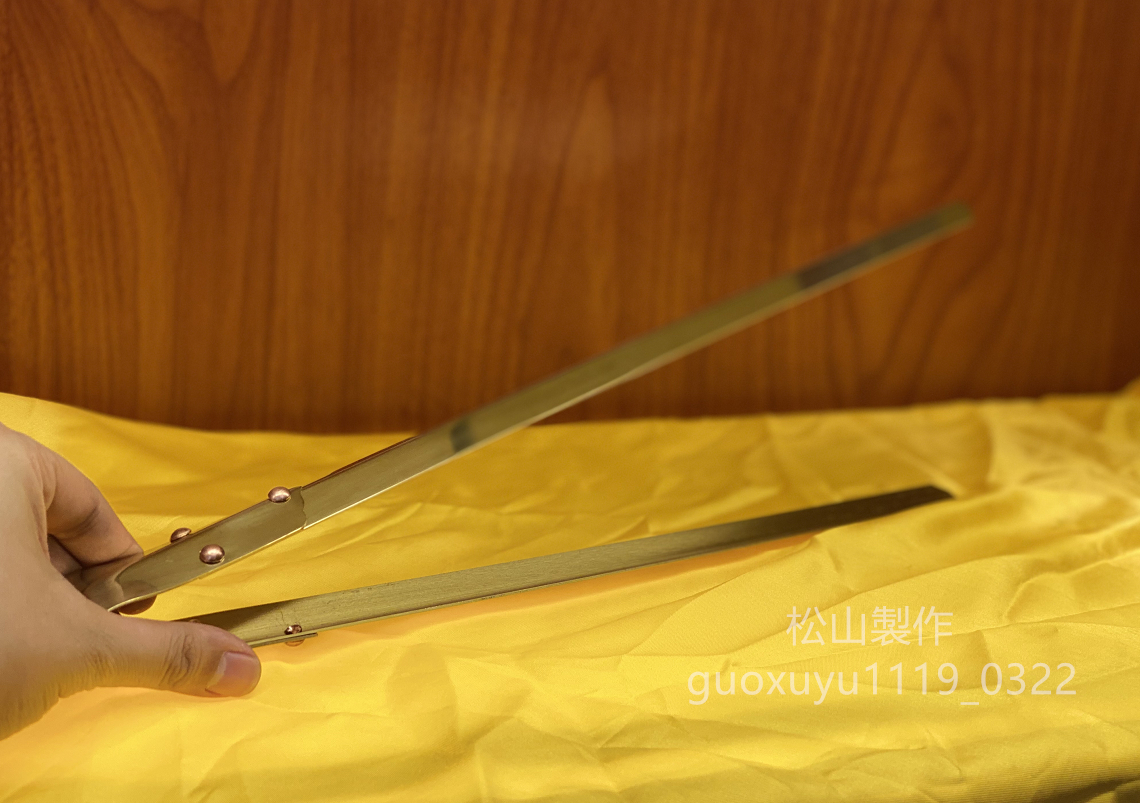 「密教法具 寺院用仏具」護摩箸 真鍮製磨き仕上げ 長さ 40cm_画像6
