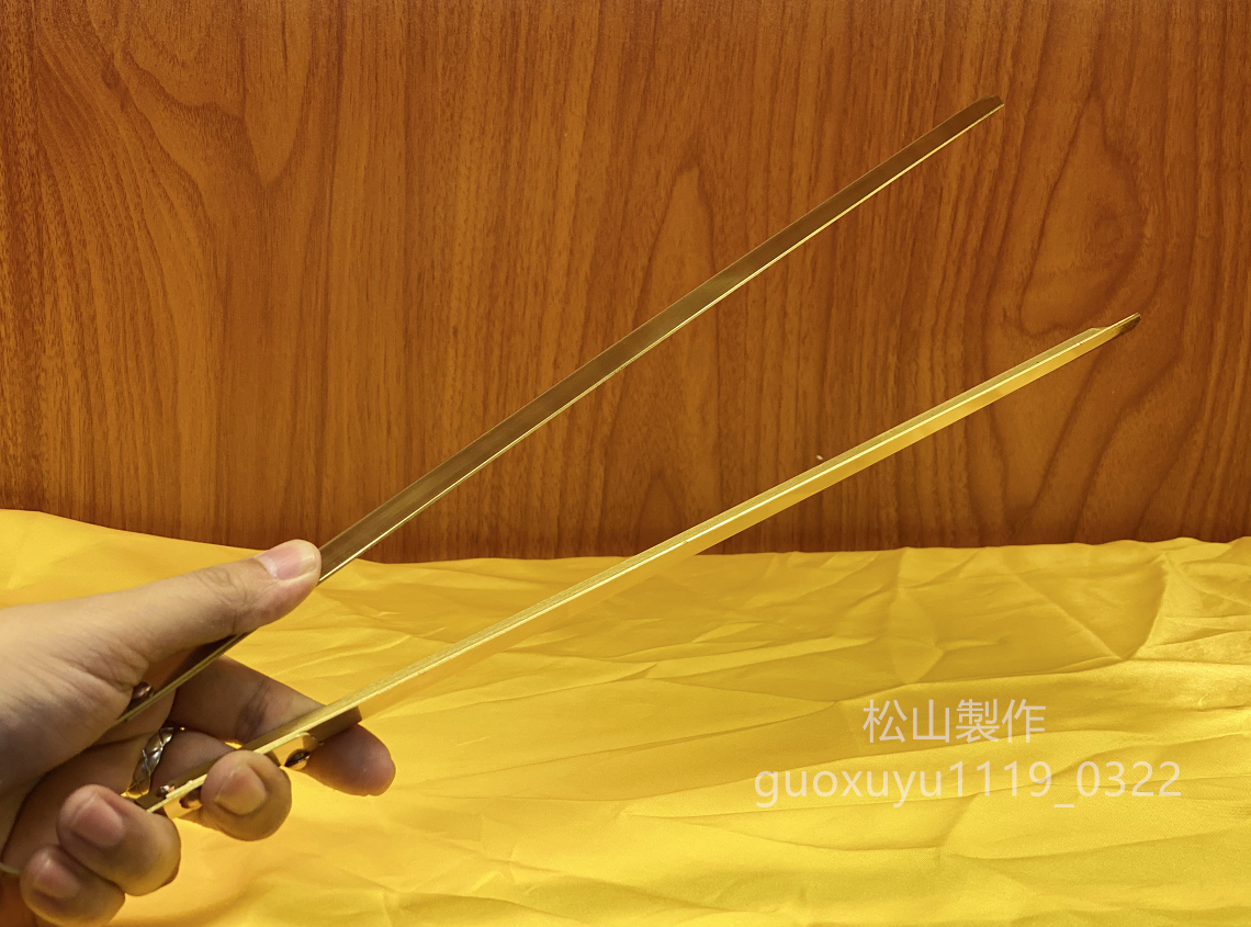 「密教法具 寺院用仏具」護摩箸 真鍮製磨き仕上げ 長さ 40cm_画像3
