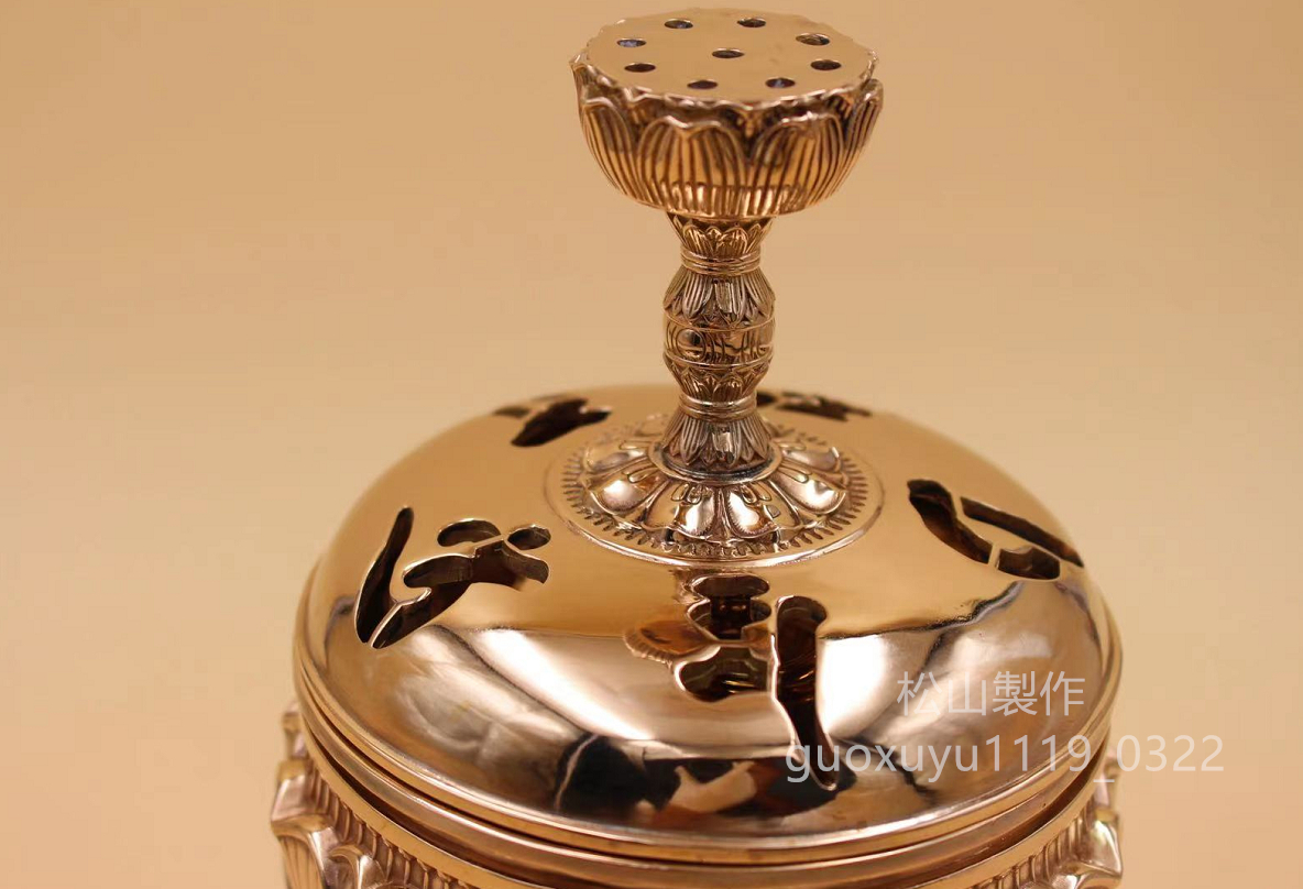 密教法具 寺院用仏具」 大悲香炉 銅製 磨き仕上げ 21cm 密教法具 寺院用仏具」 大悲香炉 銅製 磨き仕上げ 21cm