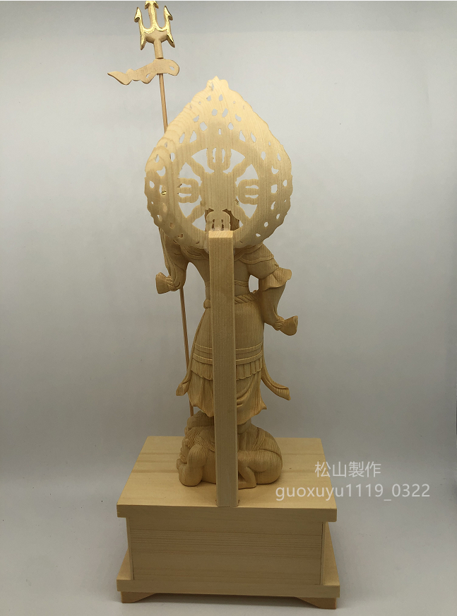 総檜材 木彫仏像 仏教美術 精密細工 仏師で仕上げ品 切金 四天王 総檜材 木彫仏像 仏教美術 精密細工 仏師で仕上げ品 切金 四天王