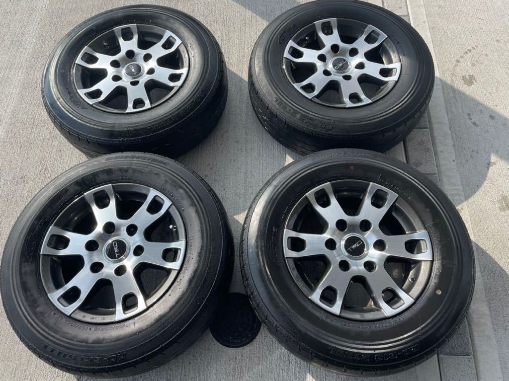 ハイエース TRDアルミホイール 15×6J+35 4本 純正オプション レイズ製