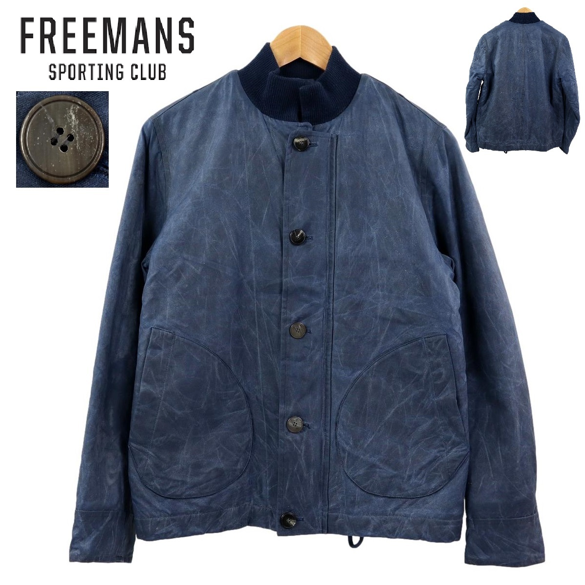 【B1559】【定価91,800円】FREEMANS SPORTING CLUB フリーマンズスポーティングクラブ N-1 フライトジャケット ワックスコットン_画像1