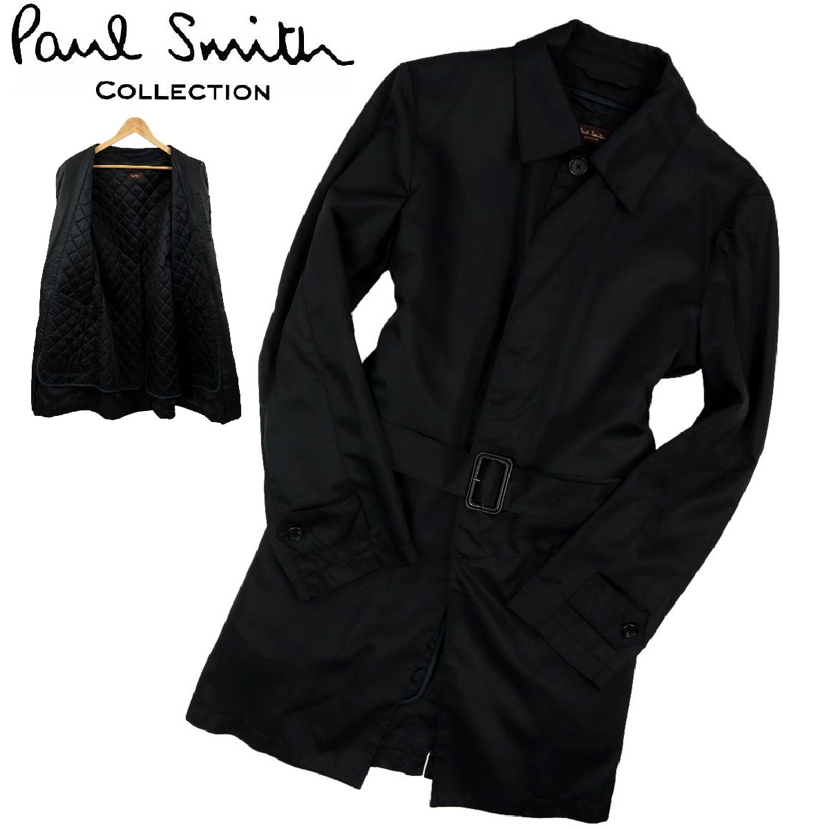 【B1574】【美品】【ライナー付】Paul Smith COLLECTION ポールスミスコレクション ステンカラーコート サイズL_画像1