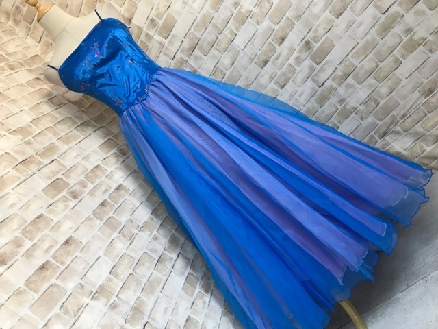 B11003□AIMER エメ 衣装 ロングドレス ブルー×ピンク 9号 dclnigeria.com