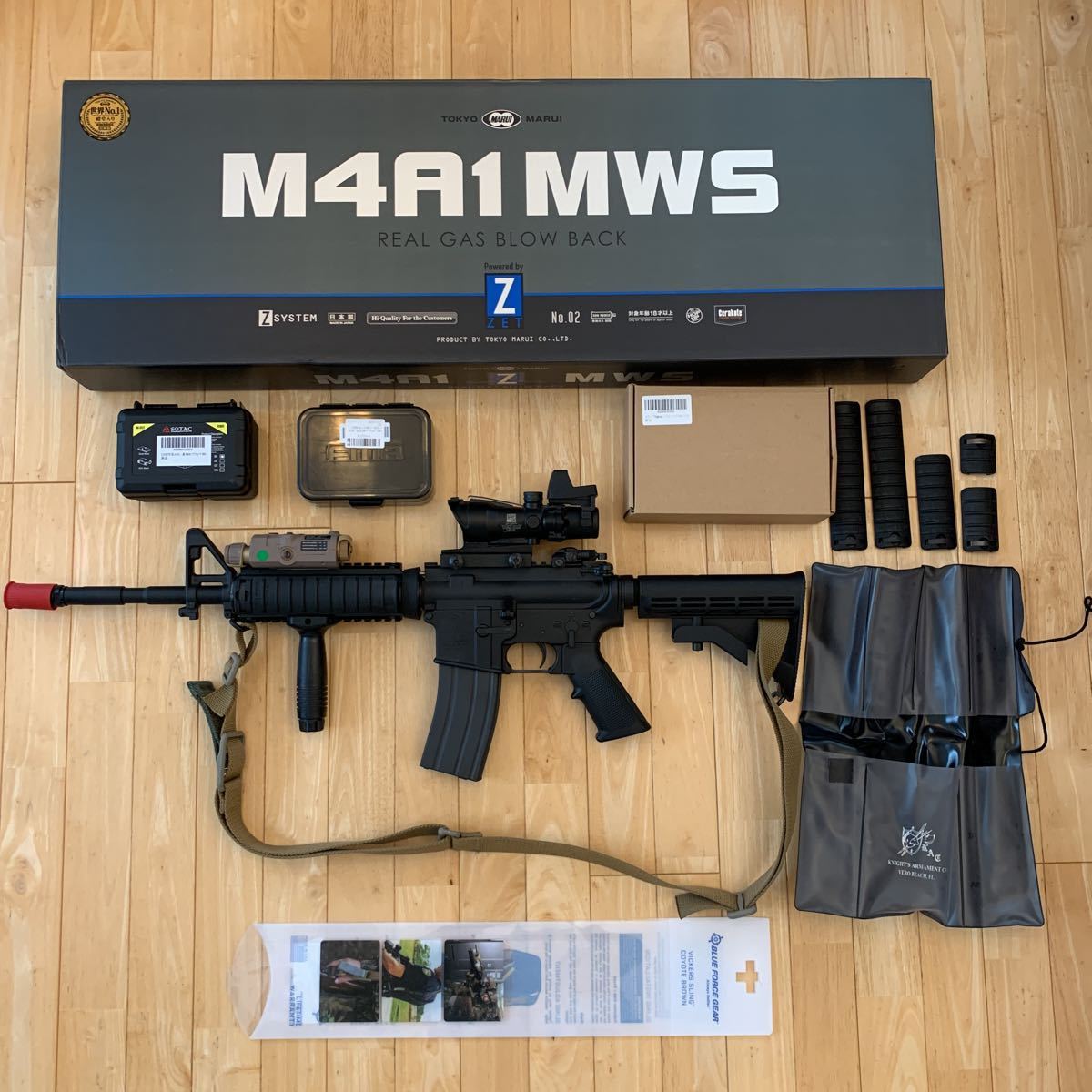 東京マルイ M4 mws ガスブローバックライフル 付属品多数-