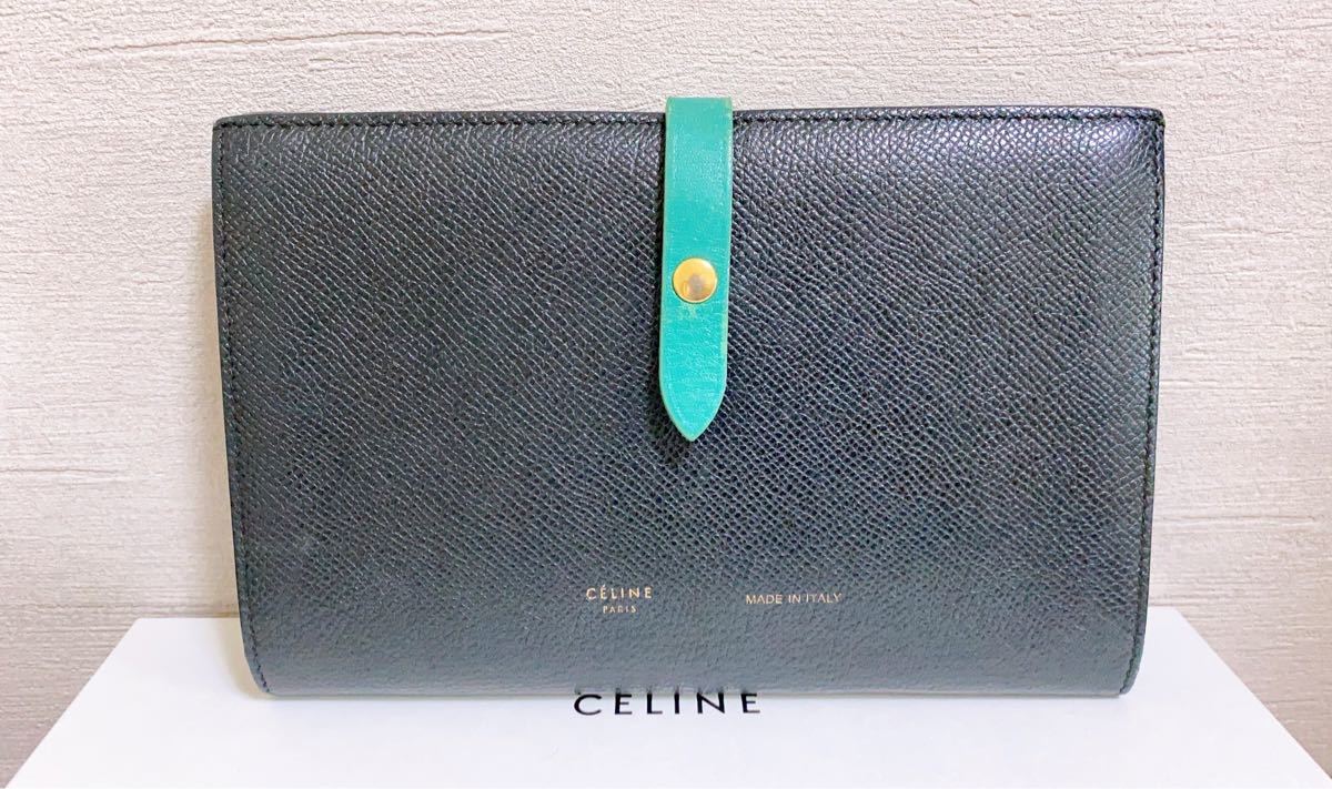 セリーヌ 長財布 バイカラー ラージ マルチファクション 正規品 セリーヌ 長財布 バイカラー ラージ マルチファクション 正規品