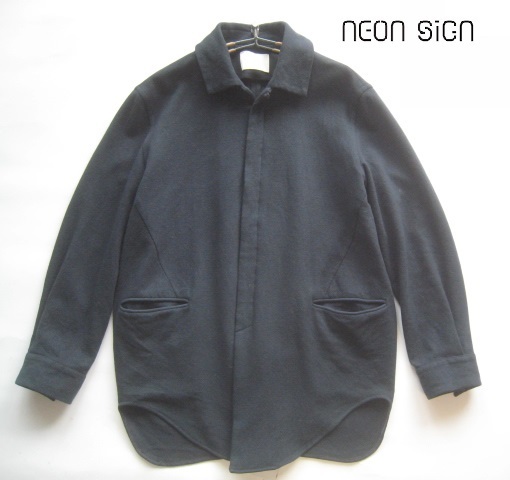 ネオンサイン NEON SIGN オープンカラー ウールシャツジャケット 2