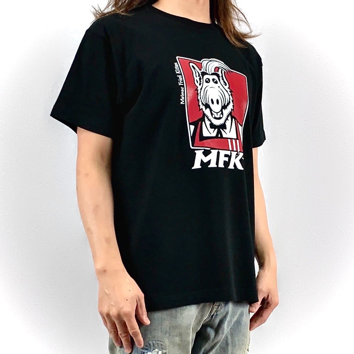 新品 ALF アルフ メルマック星 宇宙人 KFC ケンタッキー フライドチキン カーネルサンダース Tシャツ Lサイズ UNI 男女兼用 ユニセックス