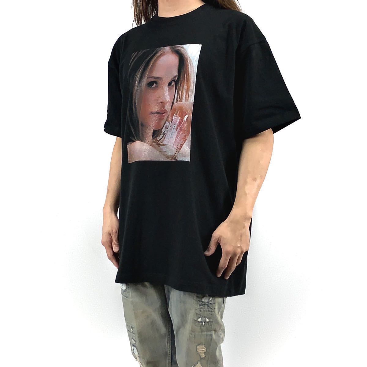 新品 ナタリーポートマン レオン マチルダ ブラックスワン エキゾチック 女優 ルーズ オーバー ワイド フィット ビッグ Tシャツ 4XLサイズ_画像3