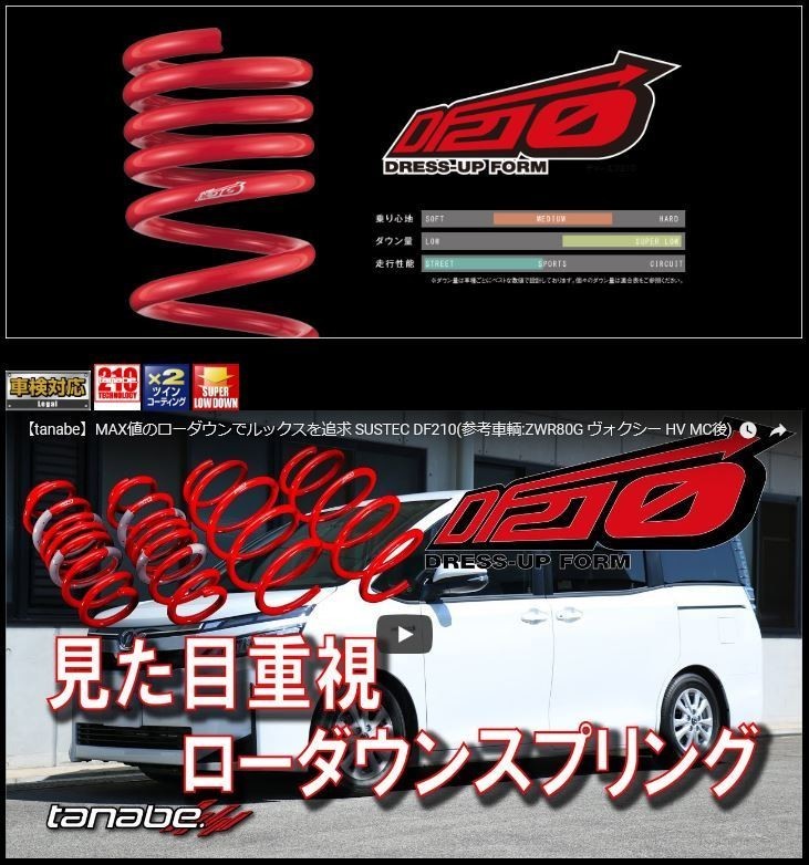 タナベ DF210 1台セット ライフダンク JB3 2000.12.1～2003.9.1 JB1DK メーカー正規品_画像2