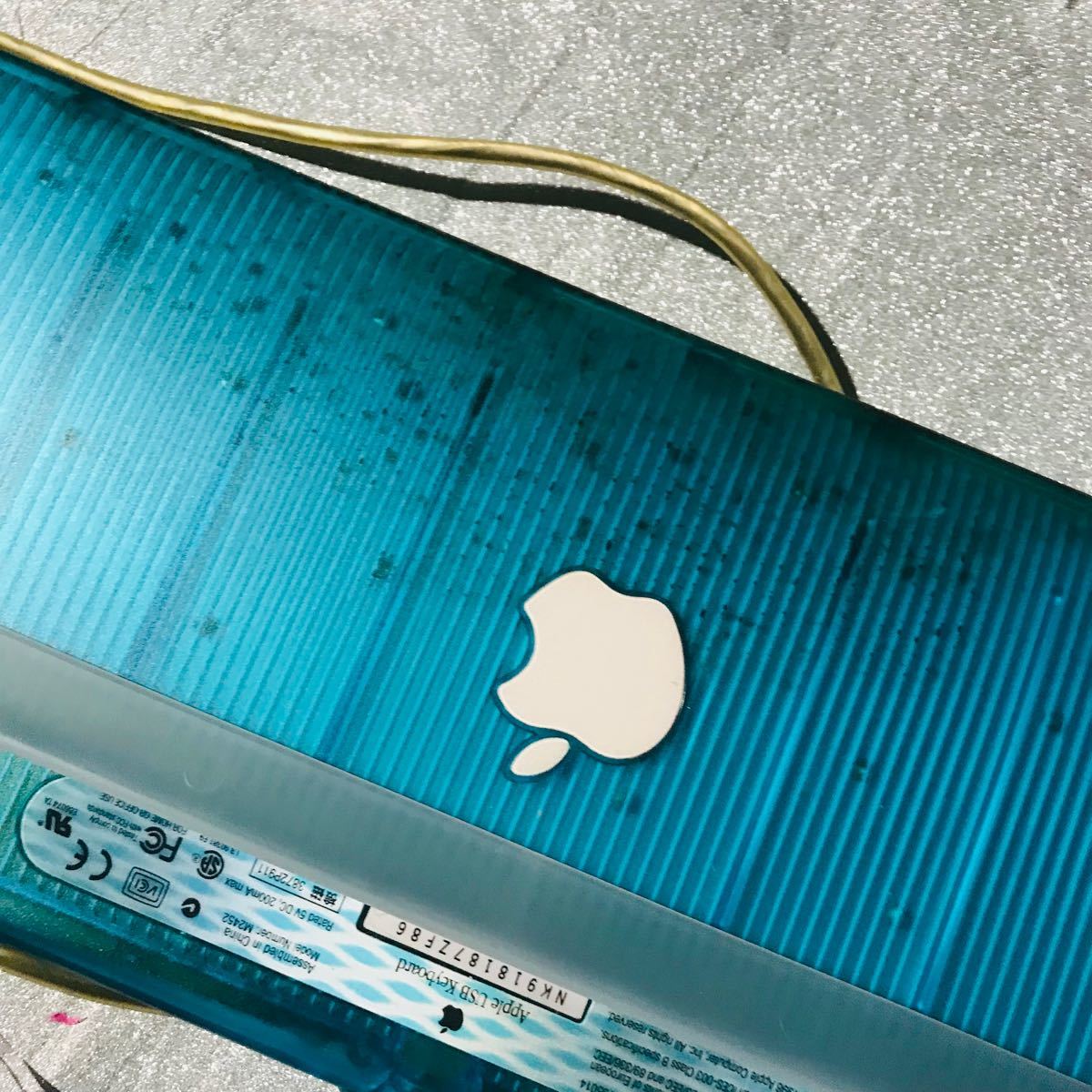 Apple純正 アップル純正 キーボード USB 青 緑 ライトグリーン ブルー M2452 Mac
