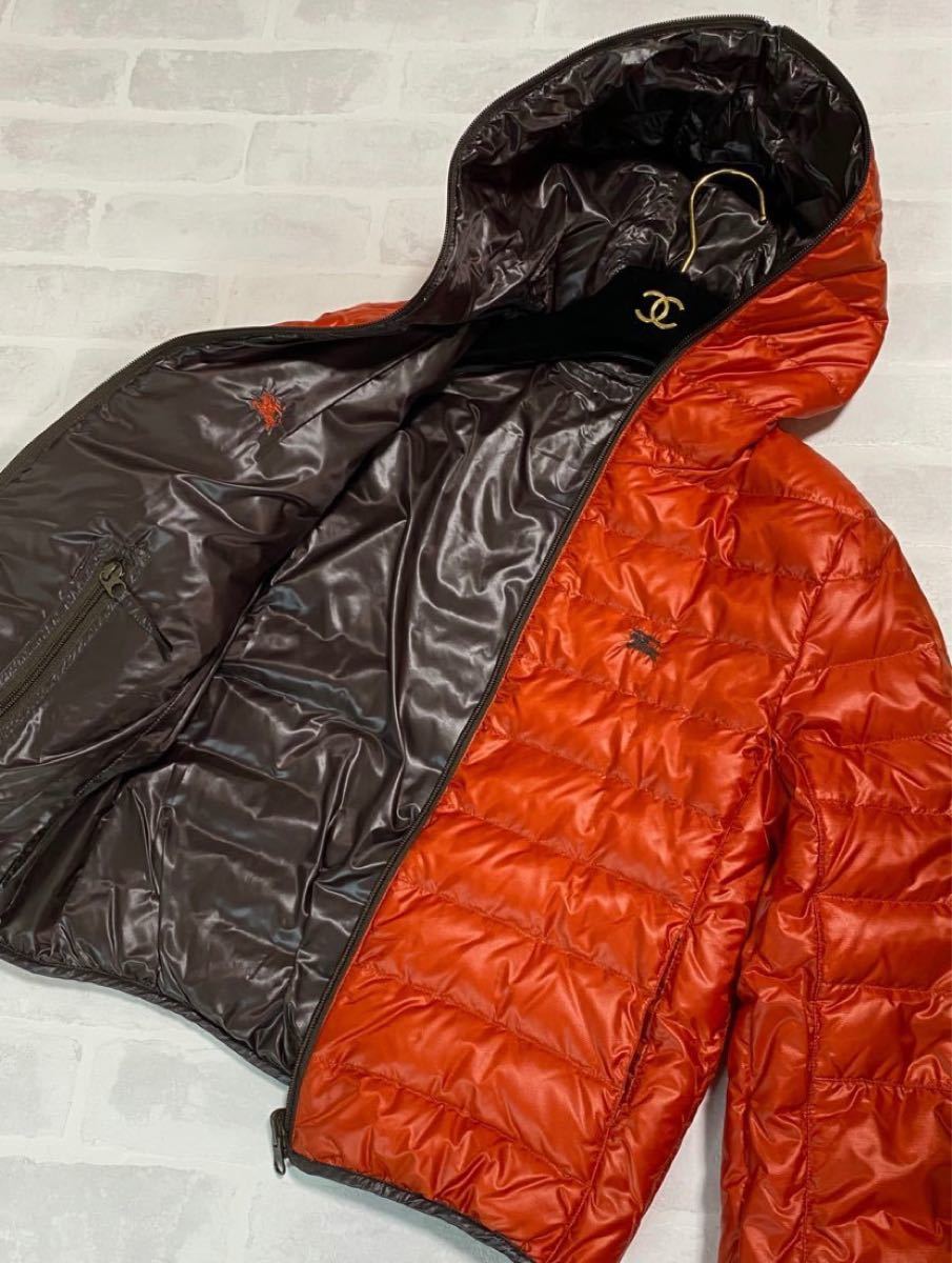 美品】バーバリーブルーレーベル リバーシブルダウン 38