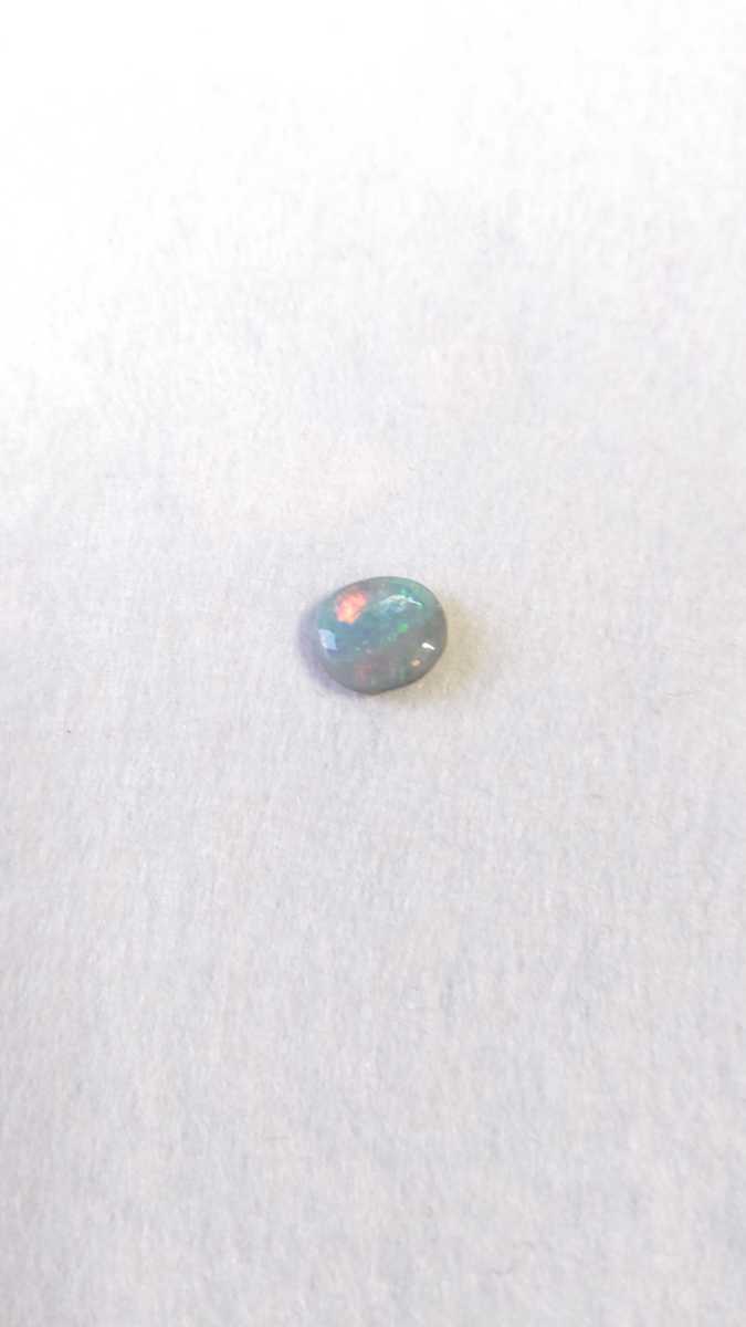 No.504 オパールルース 2.46ct 9.2x10.5mm 天然石 蛋白石 イリデッセンス 遊色効果 シリカ球 10月の誕生石