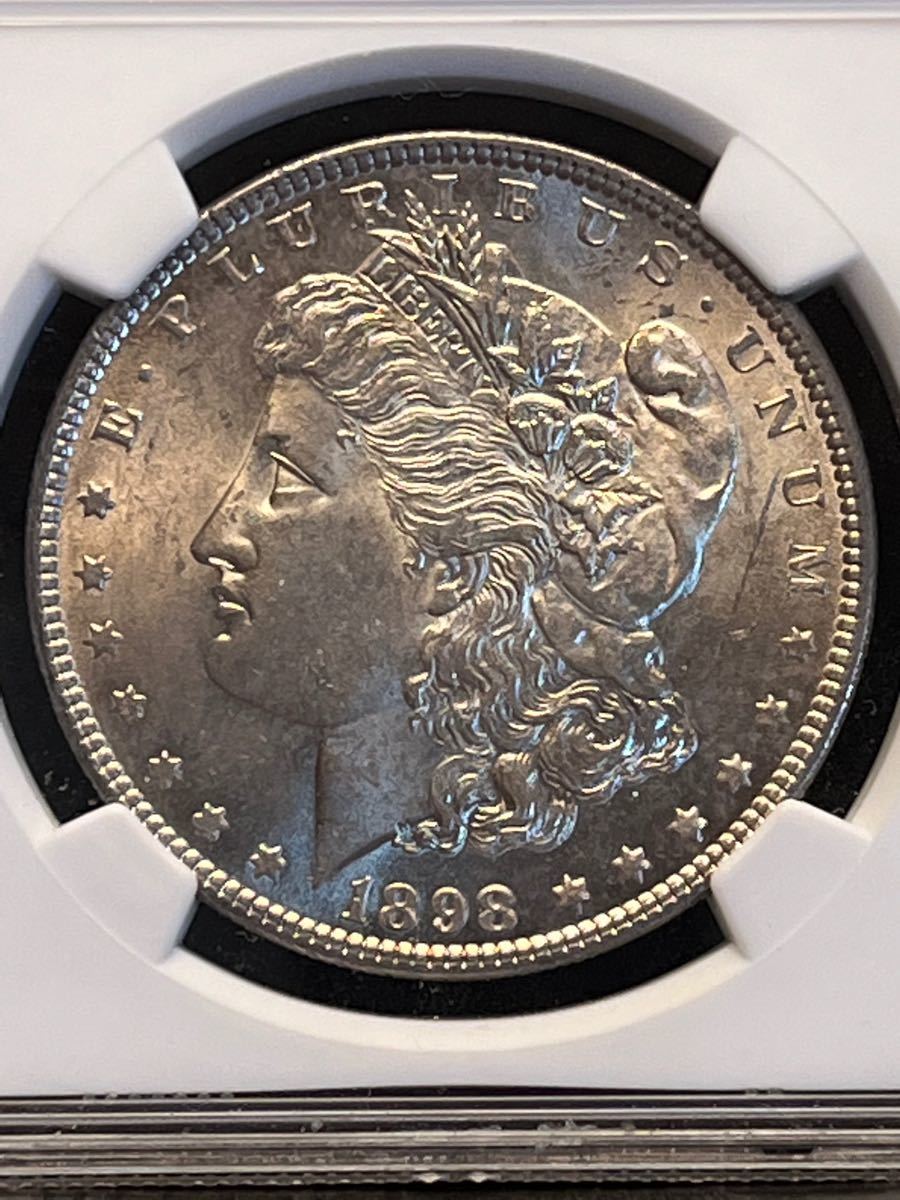 アメリカモルガンダラー1ドル銀貨MS62 NGC(1898年) | consorciodebens