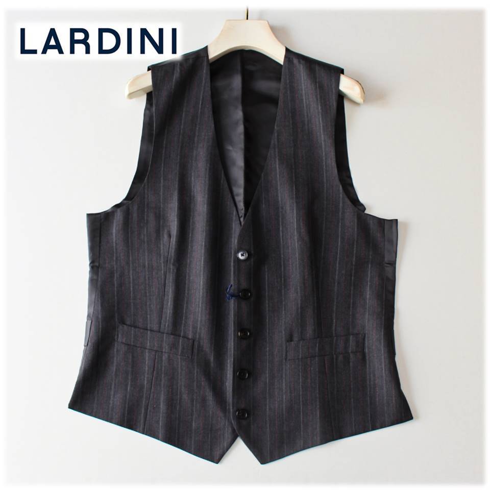 値引 ラルディーニ LARDINI メンズ ベスト ジレ スーツ トップスBlack 0