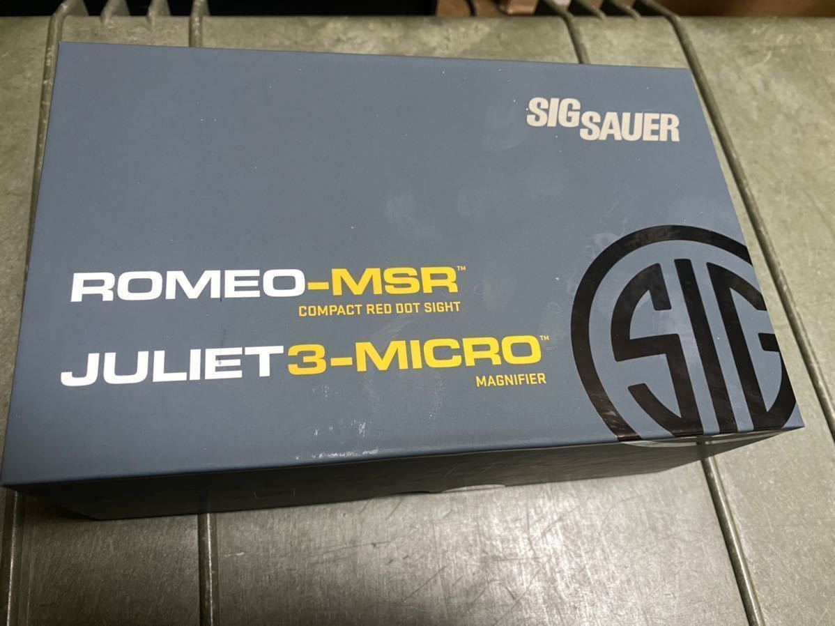 【中古】 Romeo Sauer 実物　Sig MSR Magnifier Micro + DOT RED Compact 1X20MM - KIT Combo パーツ