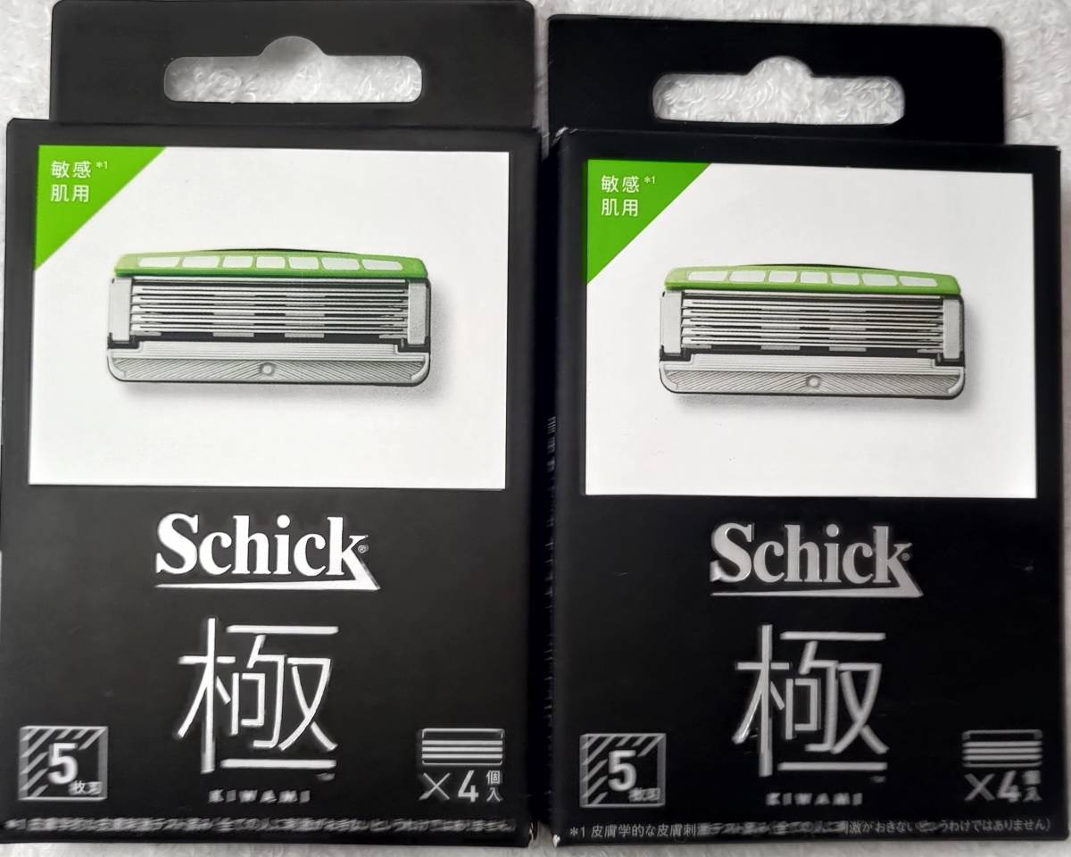 schick シック 極 敏感肌用替刃4コ入り×10箱 極 KIWAMI コンボ パック(ホルダー(刃付き+替刃4コ)) キワミ 5枚刃