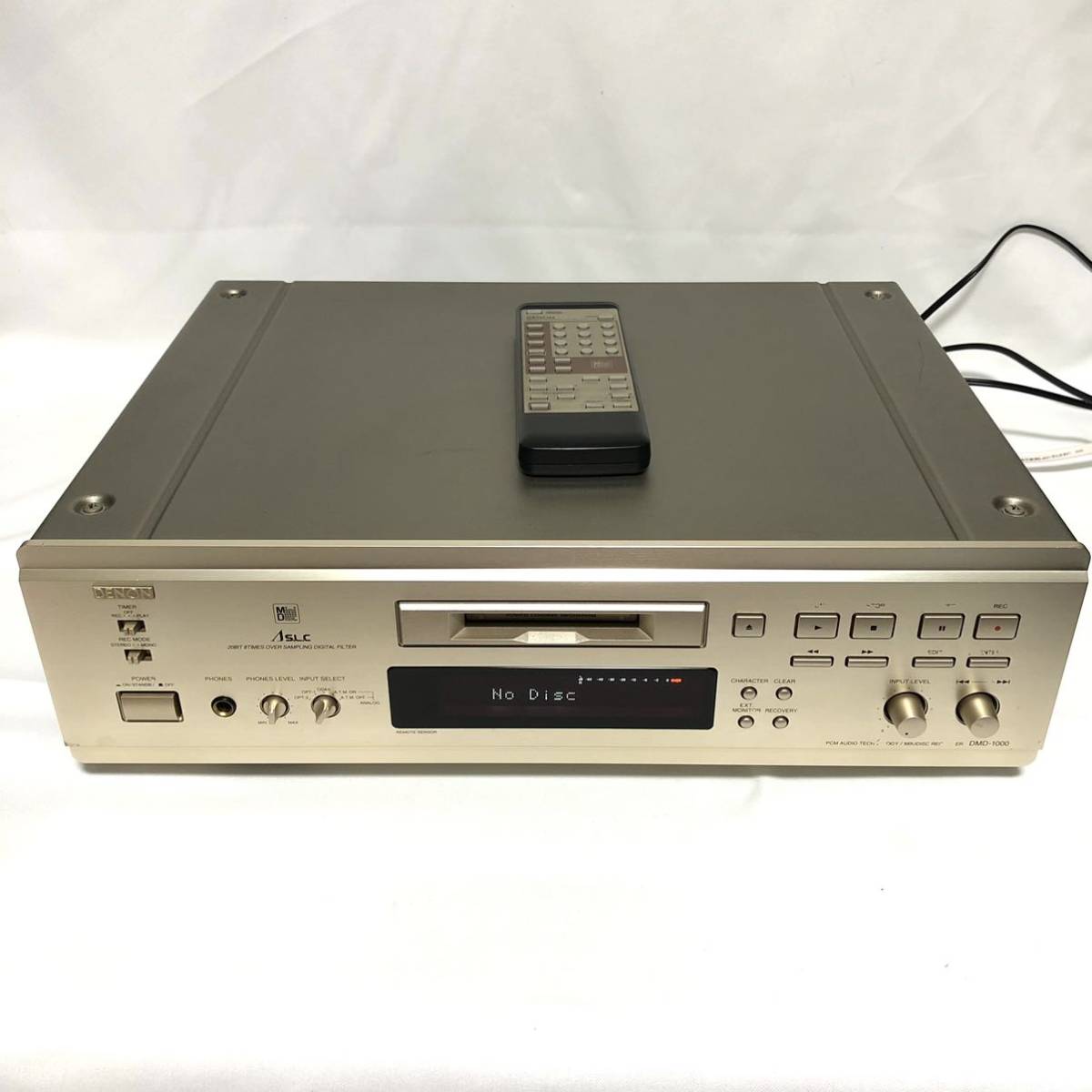 リモコン付き☆送料込み】DENON DMD-1000 MDデッキ プレーヤー