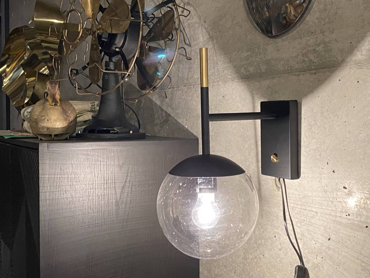 Bliss-wall-lamp(検,midcentury,ミッドセンチュリー,イームズ,ビンテージ,50's,60's,スペースエイジ,ガラスボールランプ,ブラケットライト