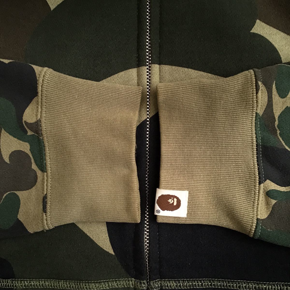 Giant 1st camo crazy フルジップ パーカー Mサイズ a bathing ape bape full zip hoodie エイプ ベイプ アベイシングエイプ 迷彩 w88_画像4