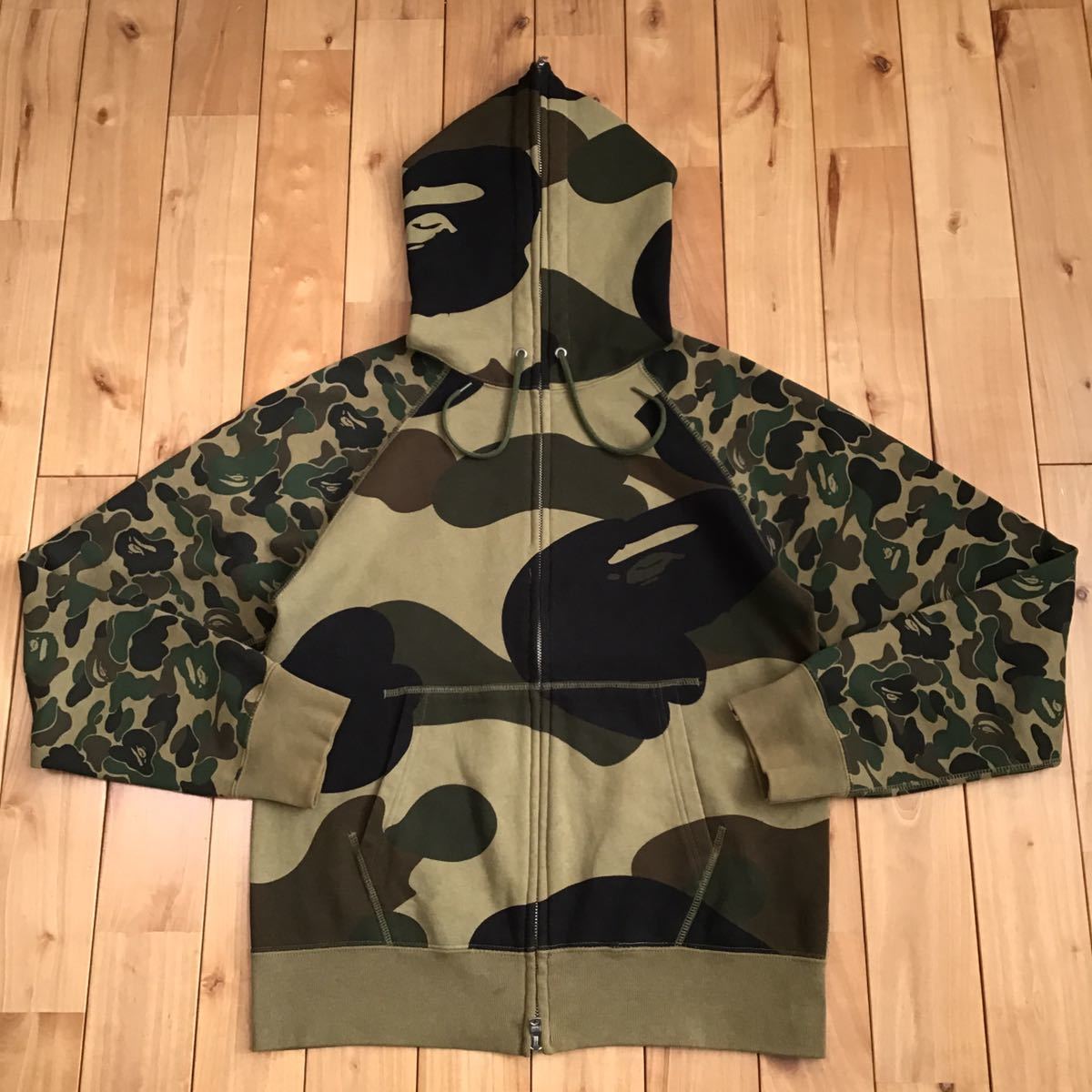 Giant 1st camo crazy フルジップ パーカー Mサイズ a bathing ape bape full zip hoodie エイプ ベイプ アベイシングエイプ 迷彩 w88_画像1