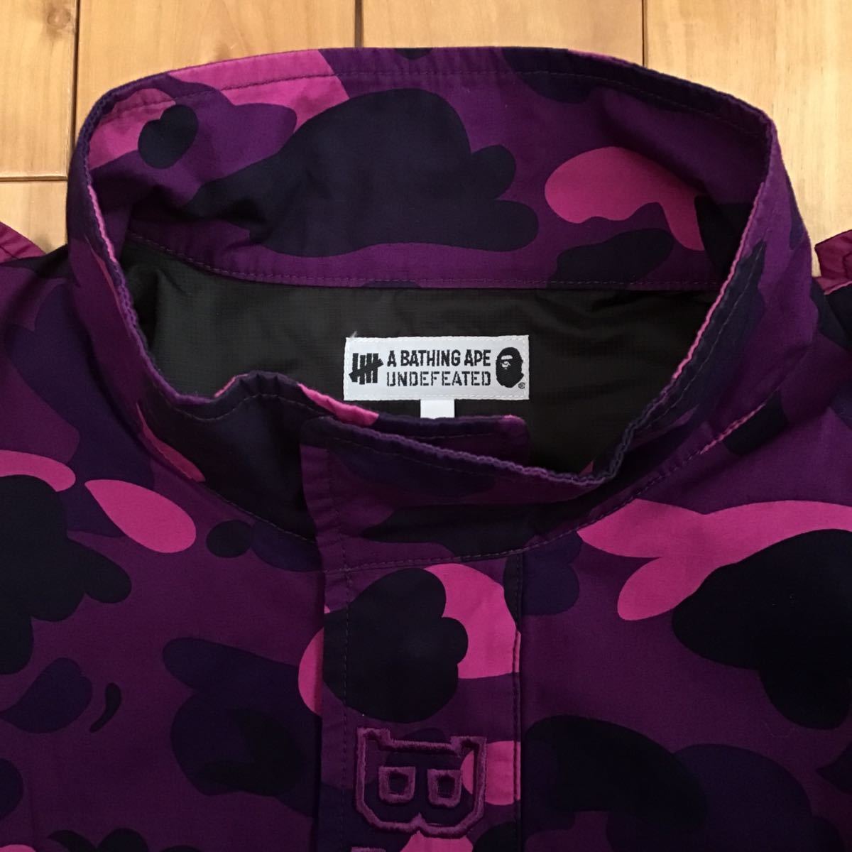 undefeated × BAPE M65 military jacket Lサイズ purple camo a bathing ape BAPE エイプ ベイプ アベイシングエイプ ジャケット 迷彩 b53_画像3