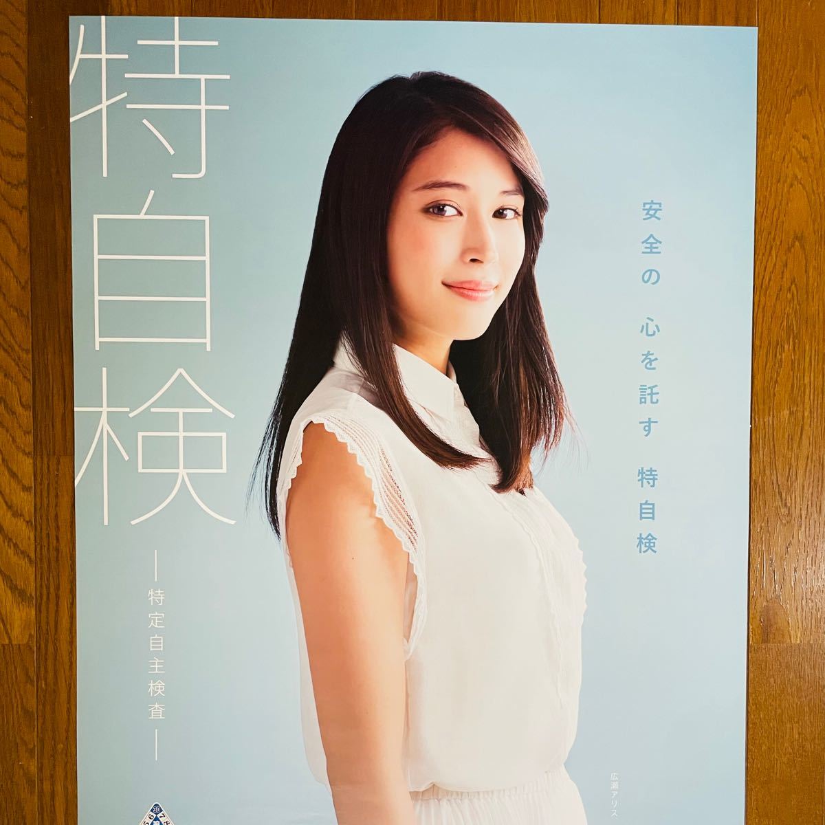 広瀬アリスポスター。安全の 心を託す 特自検