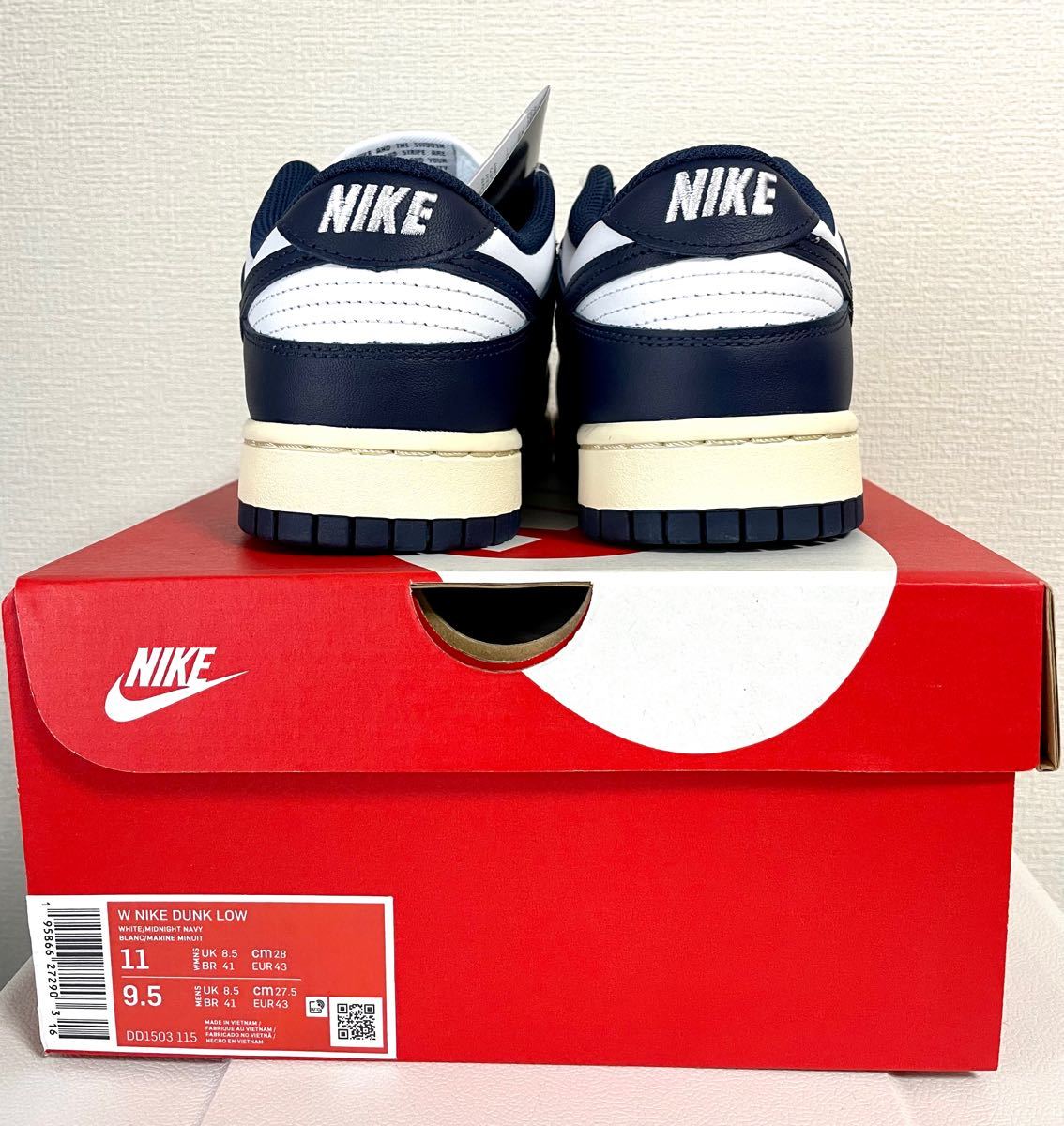 【新品未使用】NIKE WMNS Dunk Low Vintage Navy ナイキ ウィメンズ ダンクローヴィンテージ ネイビー