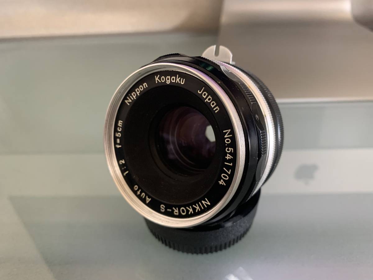秀逸 希少 NIKON S Auto 5cm f2 PAT.PEND 刻印 Y528
