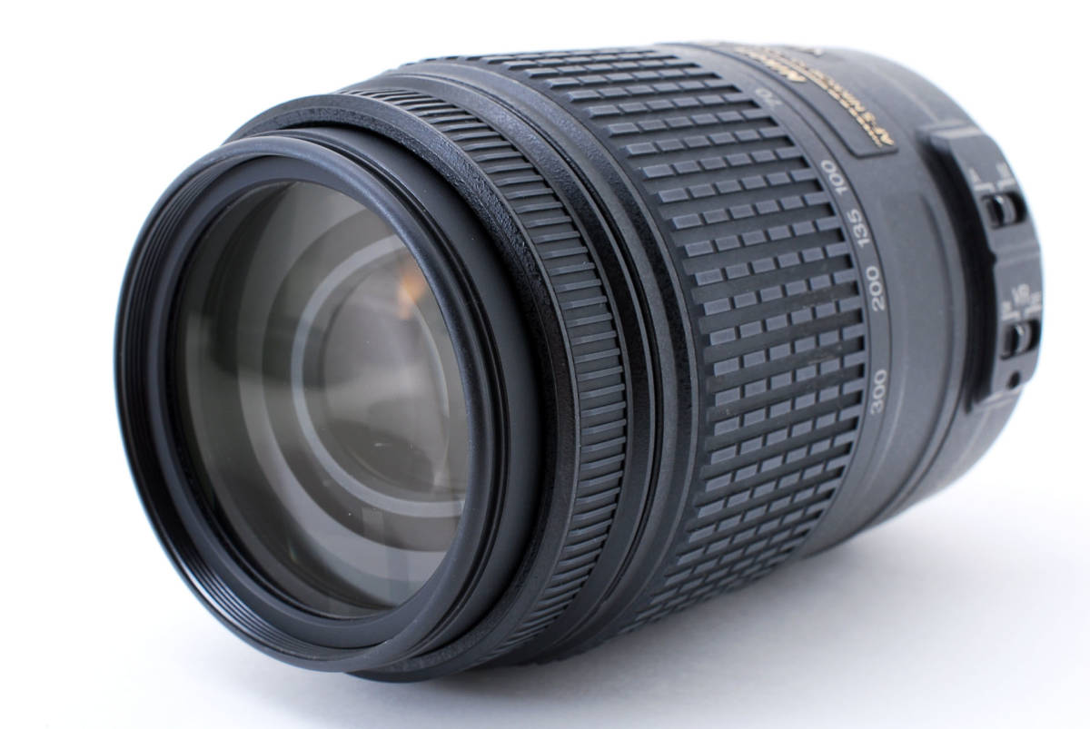 品数豊富！ 55-300mm DX AF-S 【超美品】Nikon f/4.5-5.6 A607@Bm ニコン W/Hood Lens Zoom VR  ED G - ニコン