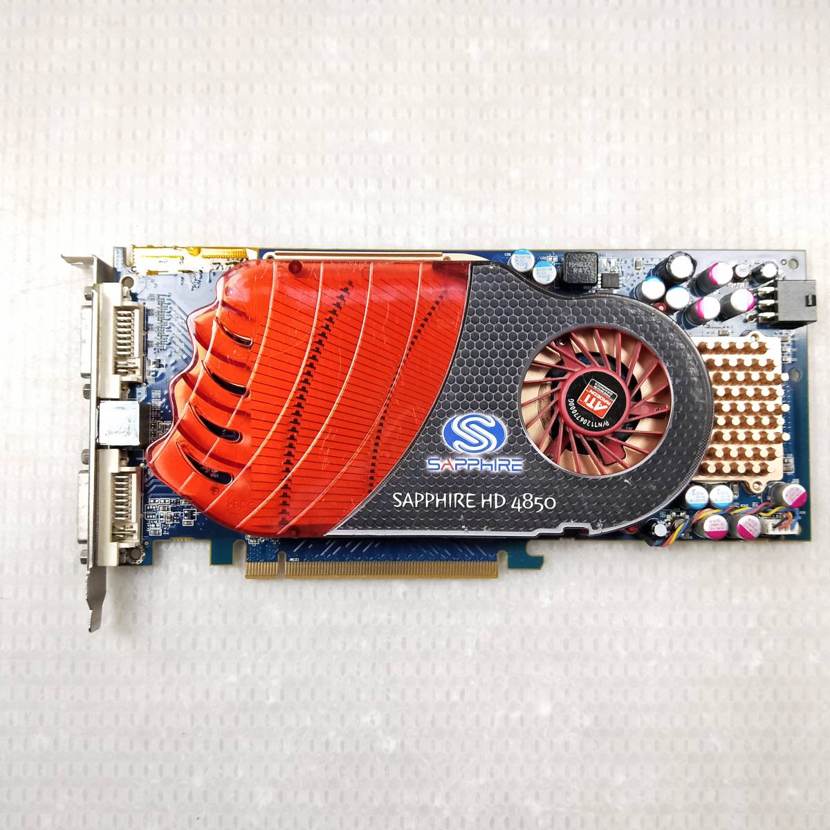 爆安プライス 中古パーツ SAPPHIRE HD4850 最大87％オフ！ 512M GDDR3 PCI-E TVO ビデオカード DUAL DVI-I ■XK355-1