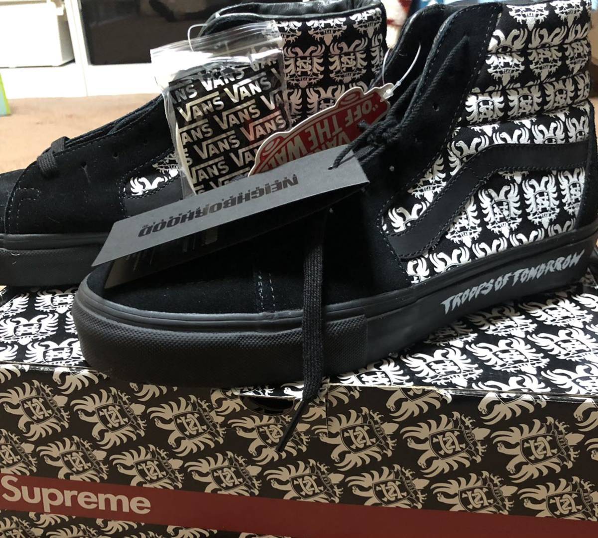 SUPREME×NEIGHBORHOOD×VANS コラボ SK-8 HI 28 シュプリーム SUPREME×NEIGHBORHOOD×VANS コラボ SK-8 HI 28 シュプリーム