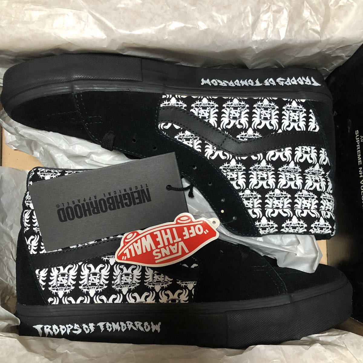SUPREME×NEIGHBORHOOD×VANS コラボ SK-8 HI 28 シュプリーム SUPREME×NEIGHBORHOOD×VANS コラボ SK-8 HI 28 シュプリーム