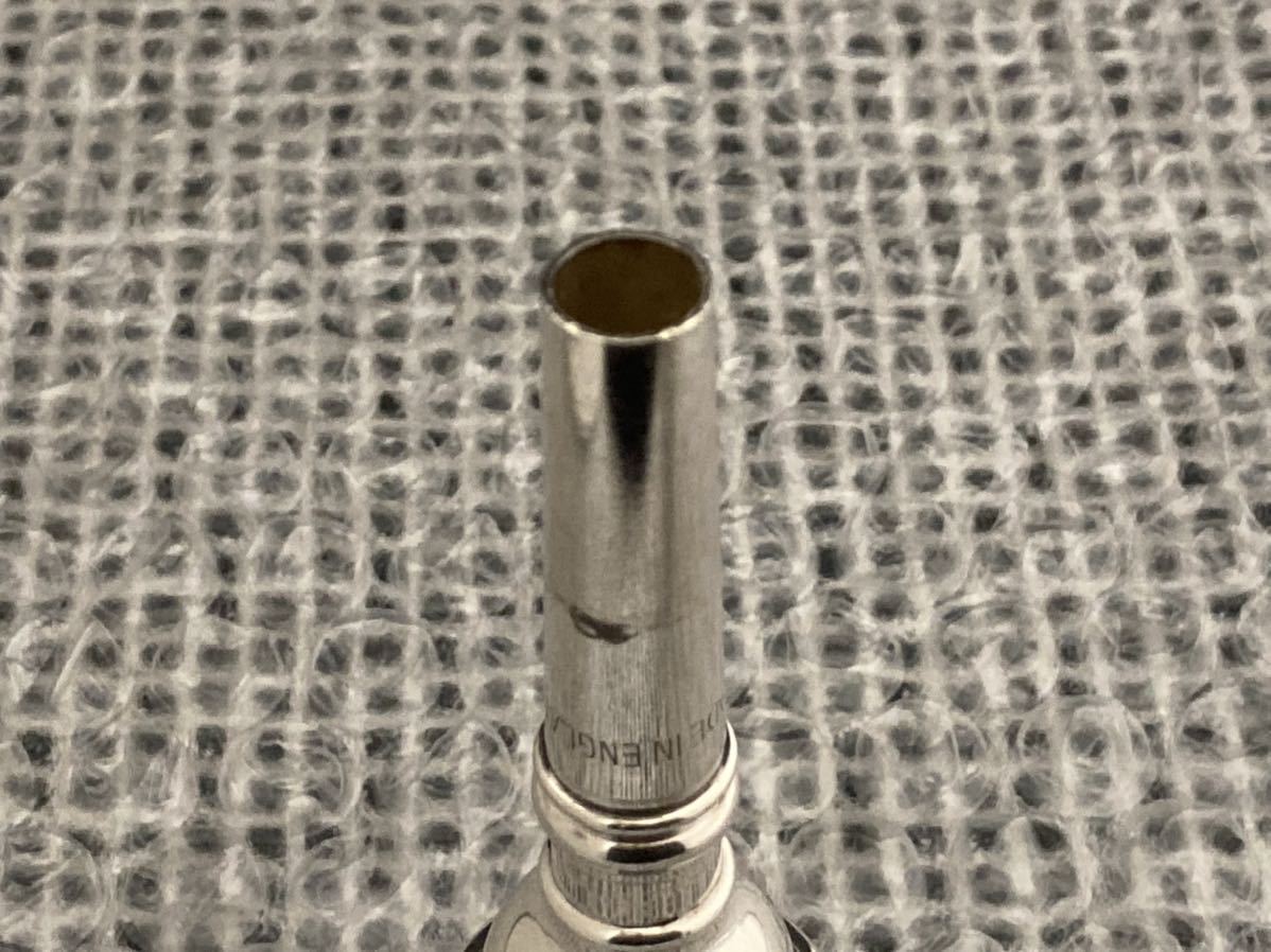 * treasure! Britain made 5* old BESSON attached cornet mouthpiece *