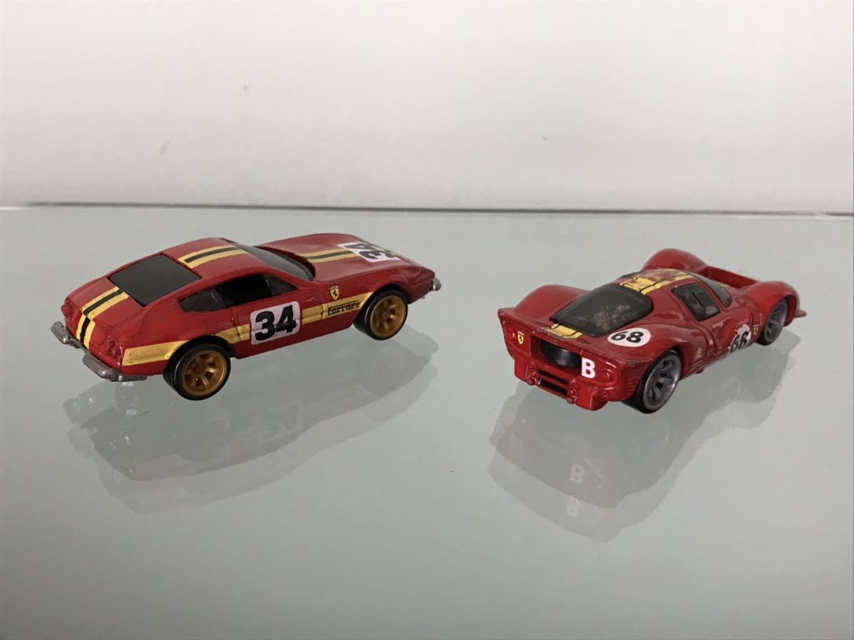 送料無料 ホットウィール フェラーリ ミニカー セット 365 GTB P4 HOTWHEELS FERRARIの画像2