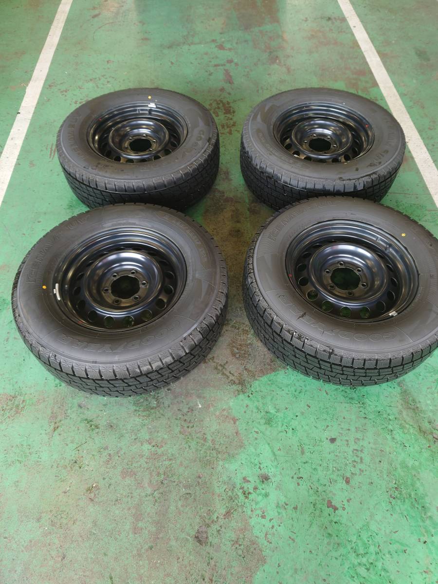 ハイラックスGUN125 Xグレード純正鉄ホイール GOODYEAR ICENAVI 265